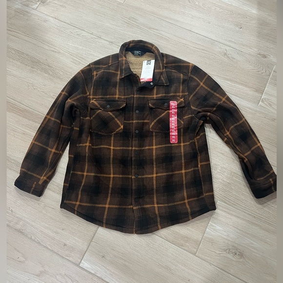 NWT Men’s Sherpa Lined Shacket- XL - Picture 3 of 4